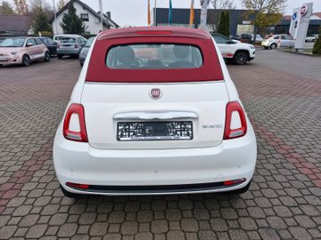 Fiat 500 Cabrio Verdeck rot