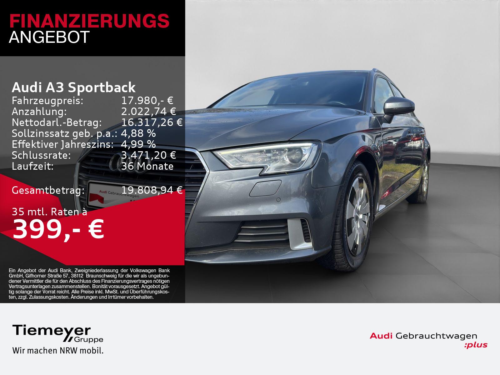 Audi A3 Sportback 1.5 TFSI SPORT XENON SITZHZG PDC LM