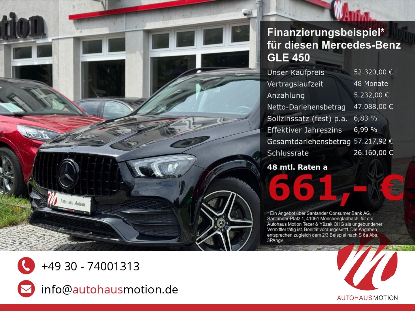 Mercedes-Benz GLE 450 AMG-Line 4M LED Kamera Leder Ambiente Ke