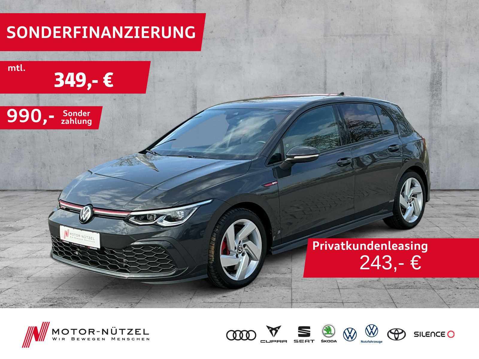 Volkswagen Golf VIII GTI DSG LEDplus+NAV+APP+ACC+SHZ+RFK+VC