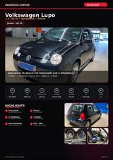 Volkswagen Lupo 1.2 3L TDI Automatik 1.Hand TÜV Neu - Volkswagen Lupo mit Diesel-Antrieb