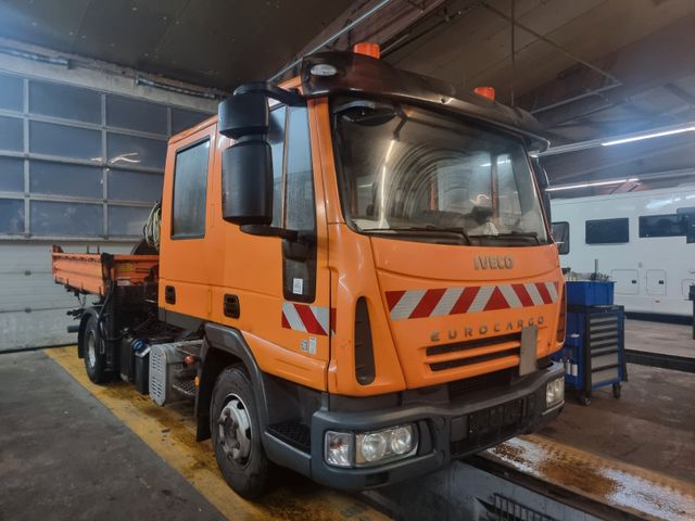 Iveco Eurocargo 100E18/Doka/Kran+3-S.Kipper/klima