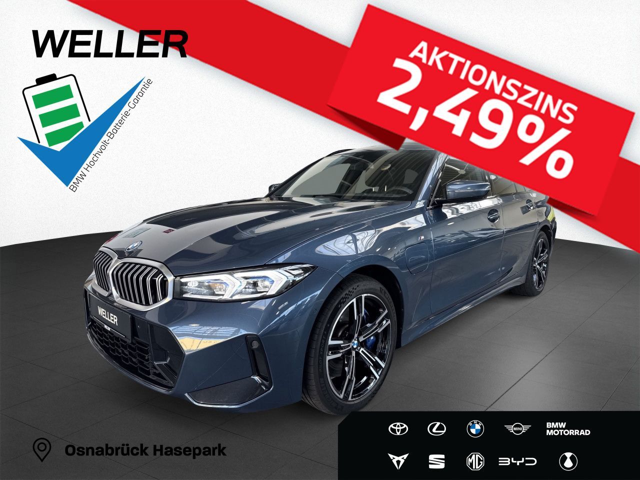 BMW 330e xD M SPORT AdLED DA Pano H/K AHK Leas 449.-