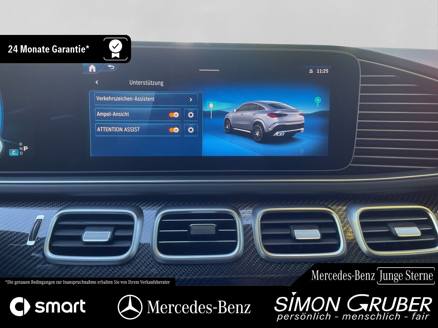 Fahrzeugabbildung Mercedes-Benz GLE 63 S Coupé AMG ActiveRide HUD Night Standhzg