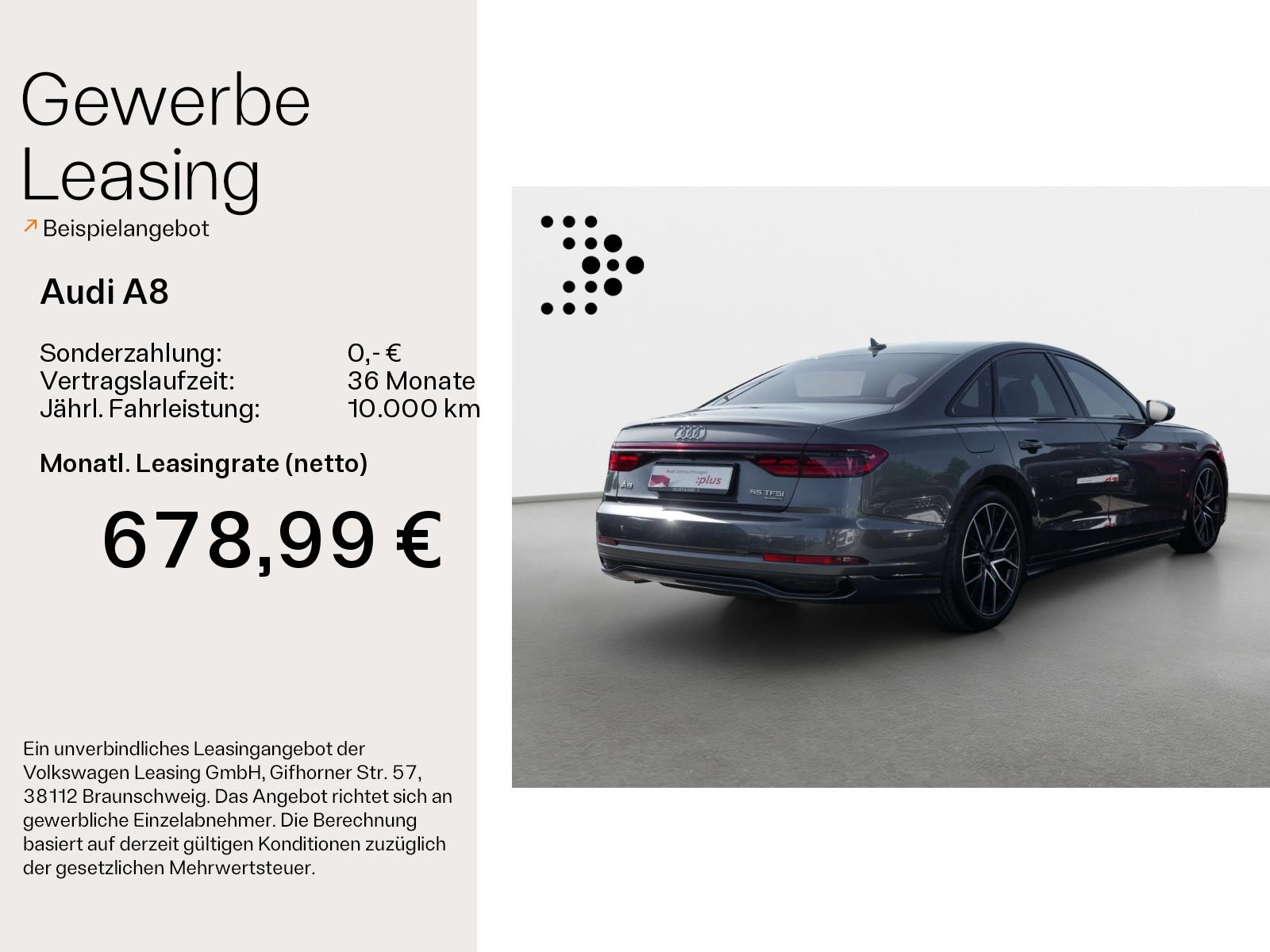 Audi A8 55 TFSI S line Stand*HuD*Pano*Air*B&O*20Z*DAB, миниатюра 2