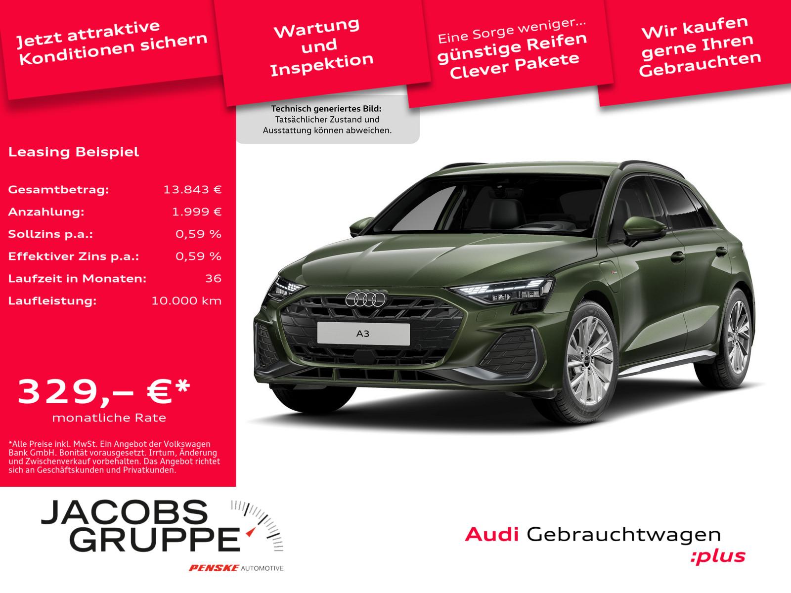 Audi A3 Sportback 40TFSIe S line/HuD/SONOS/ACC/AHK/LE