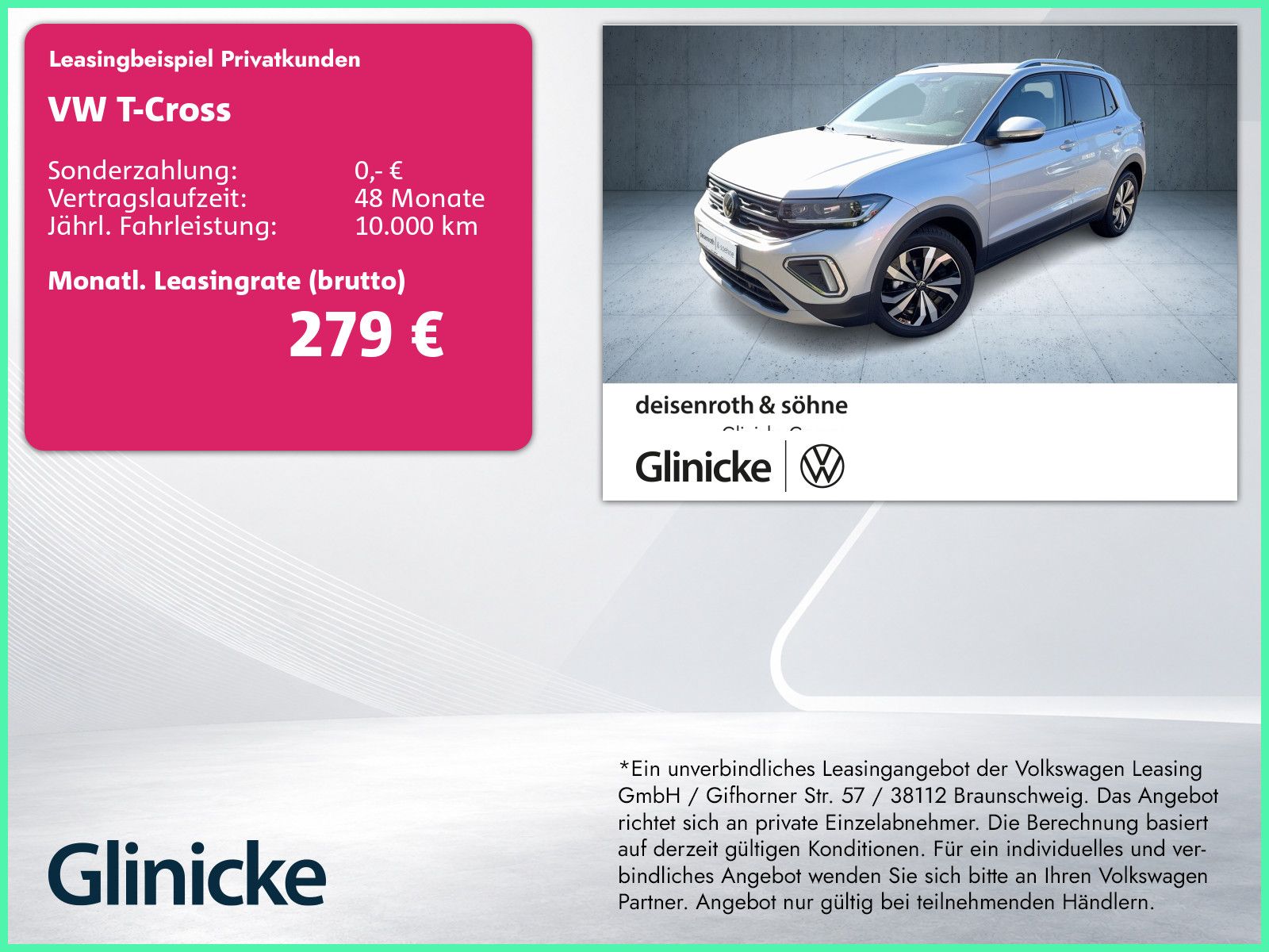 Volkswagen T-Cross Style 1.0l TSI AHK/Navi/Klimaauto/SHZ