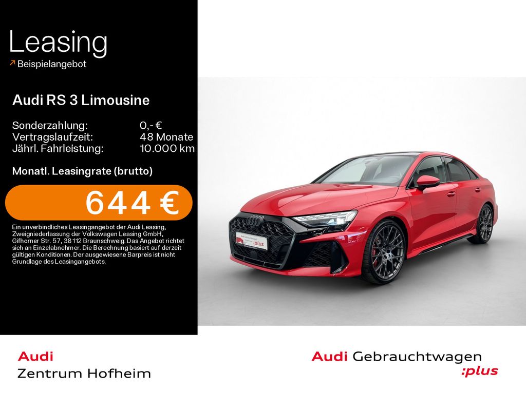 Audi RS 3 Limousine*280 km/h*Sonos*HUD*Pano*Matrix*Vi
