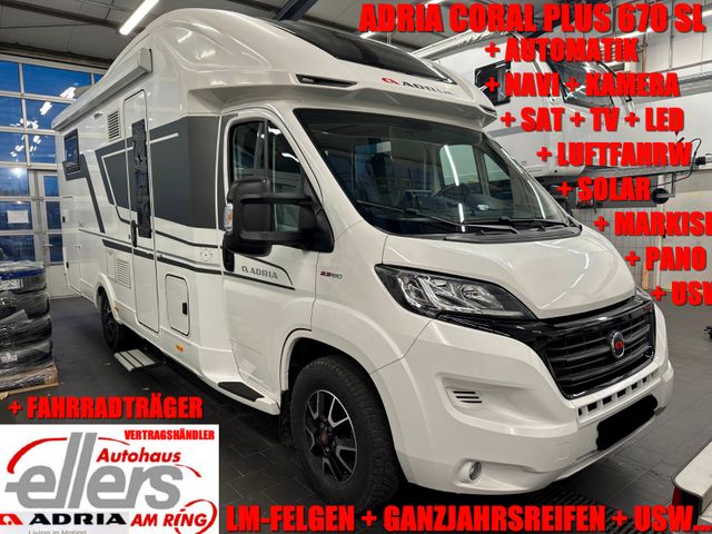 Adria CORAL PLUS 670 SL AUTOM NAVI KAMERA SAT TV SOLAR