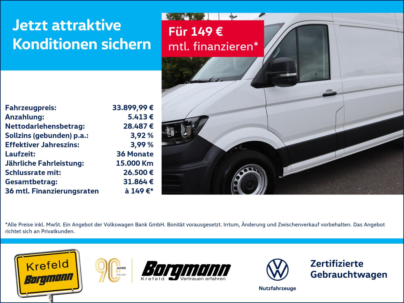 Volkswagen Crafter 35 2.0 TDI L2H2 FWD KAMERA SHZ PDC KLIMA