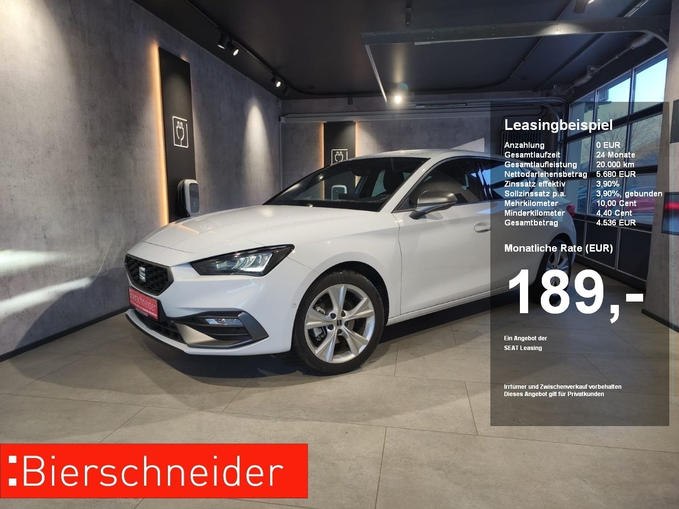 Seat Leon 1.5 eTSI DSG FR ab 189.- 990.- Anzahlung AL