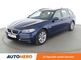 BMW 520d xDrive Aut.*NAVI*BI-XENON*TEMPO*360° - mit Diesel-Antrieb: Blau, Vollleder, Kombi
