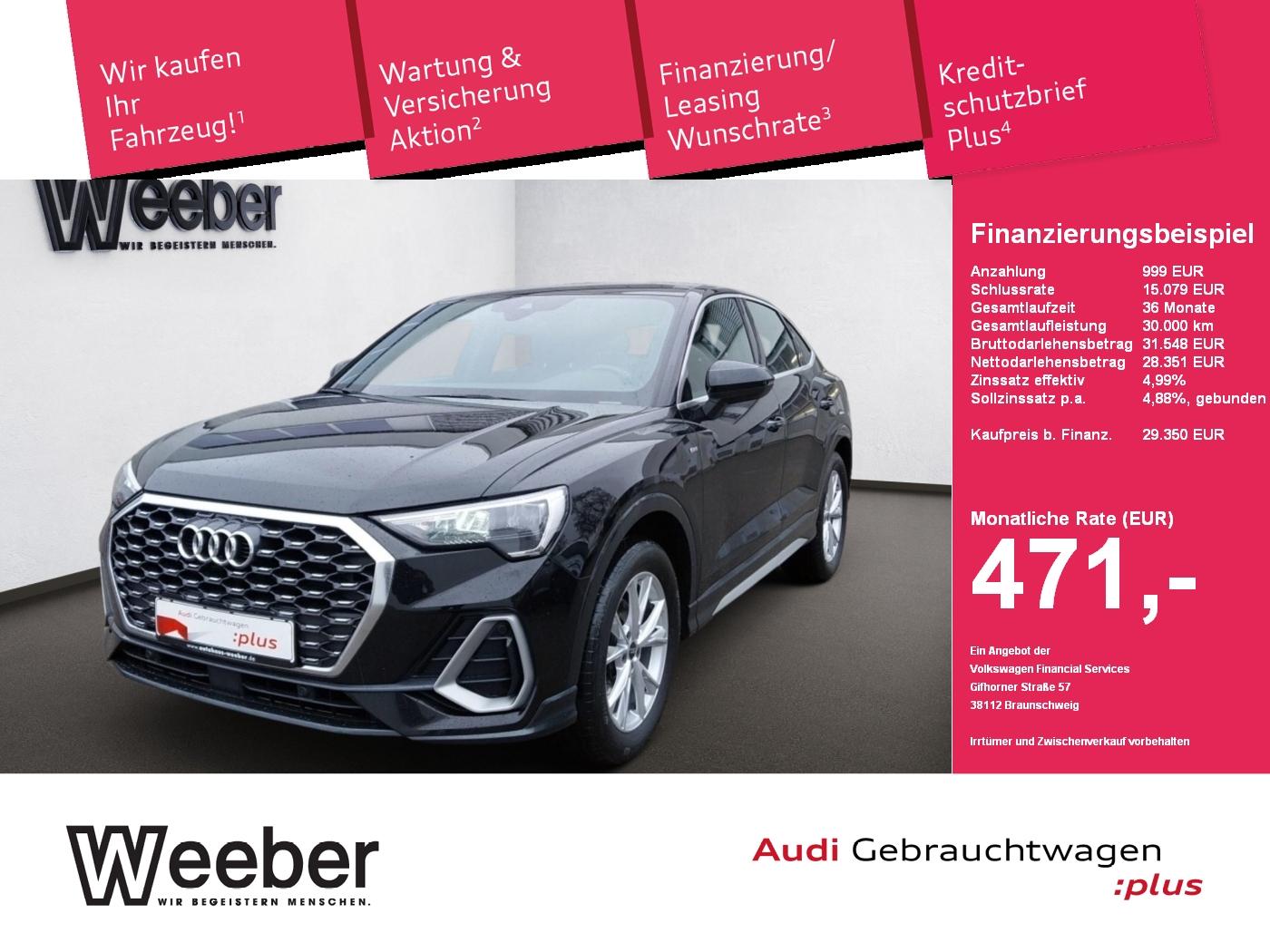 Audi Q3 Sportback S line *PDC*PANO*SHZ*NAVI*GRA*SPORT