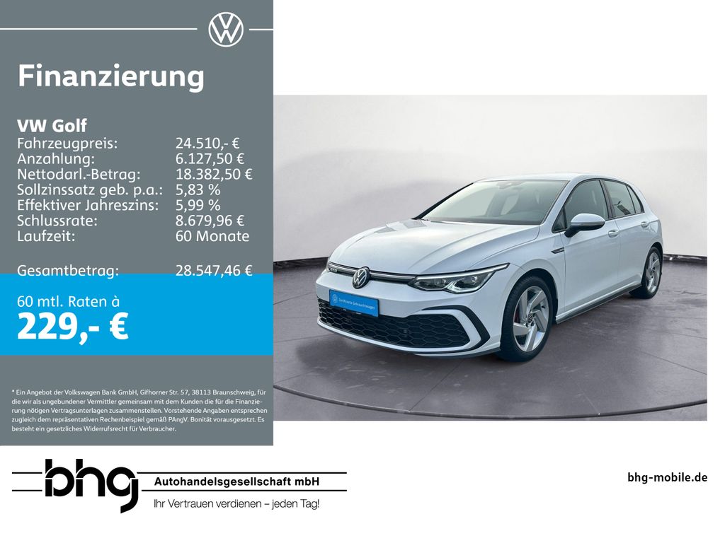 Abbildung Leasingangebot Volkswagen Golf GTD DSG Business Premium ACC Navi beh.Lenkr