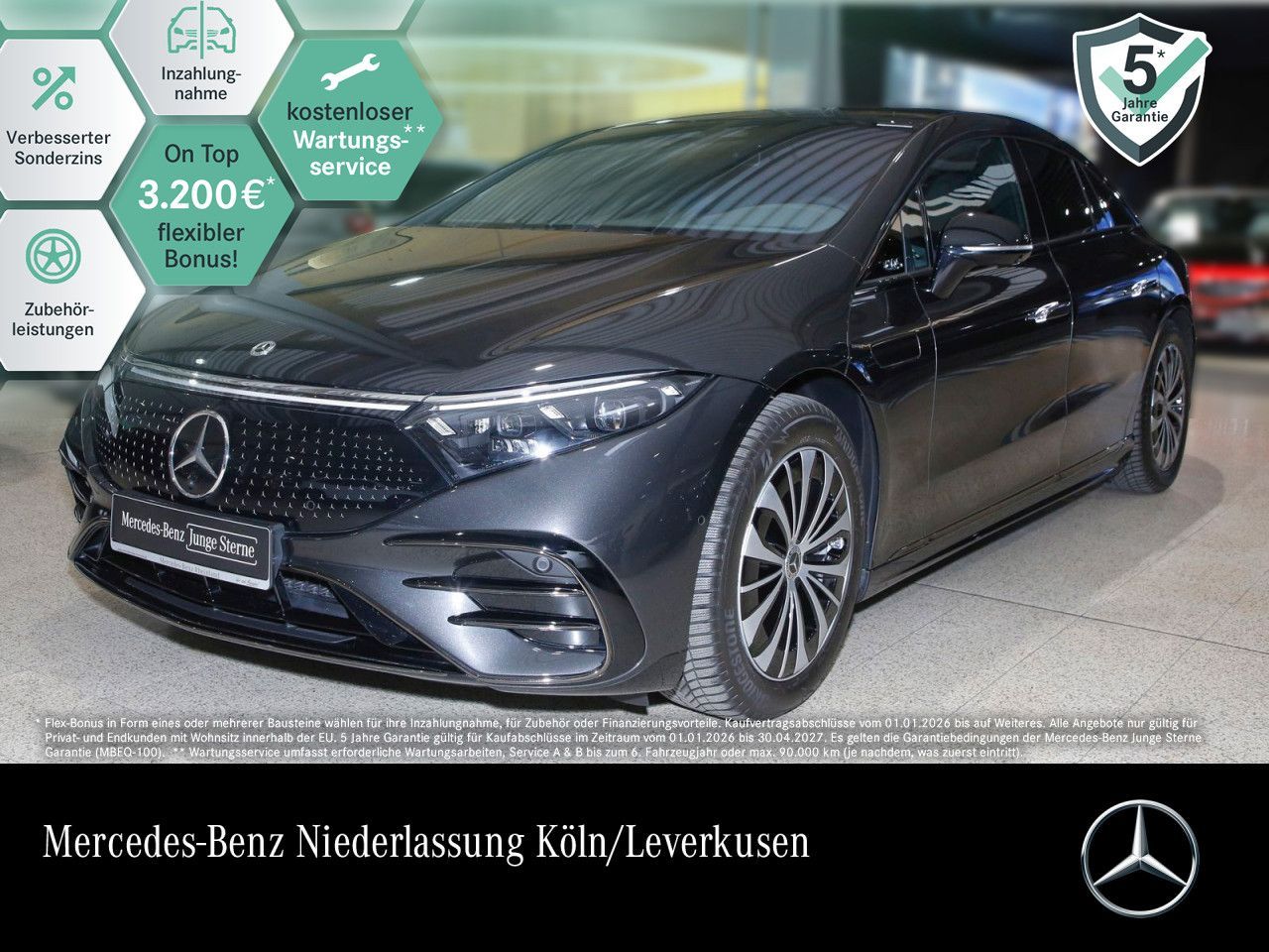 MERCEDES-BENZ EQS 450+ AMG/ElecArt/Prem+/Hyper/HA/Airmat/Pano