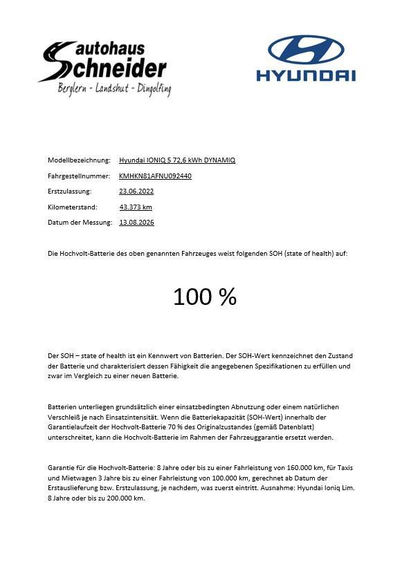 Hyundai IONIQ 5 72,6 kWh DYNAMIQ AHK/ALLWETTERREIFEN