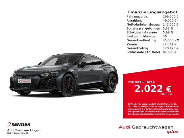 Audi RS e-tron GT Optikpaket Allradlenkung Carbondach