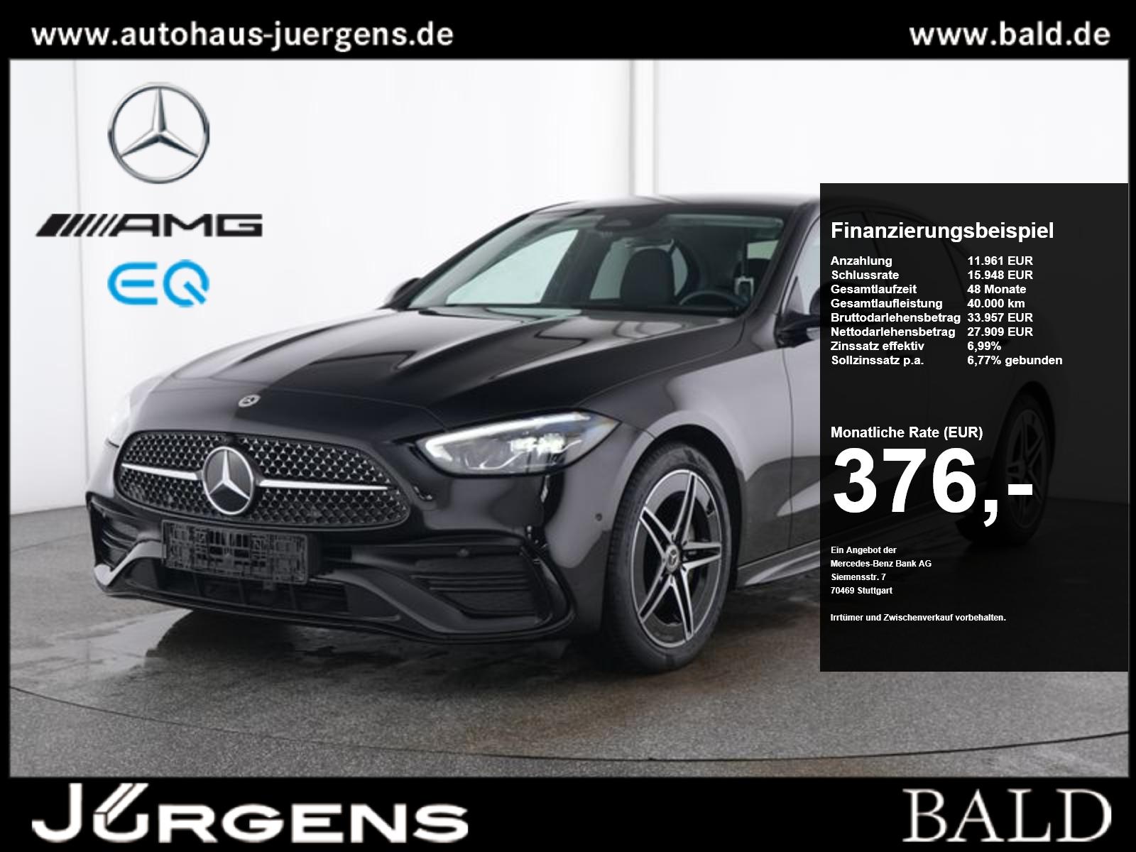 Mercedes-Benz C 180 AMG-Sport/Pano/AHK/Night/Memo/Totw/Cam/18'