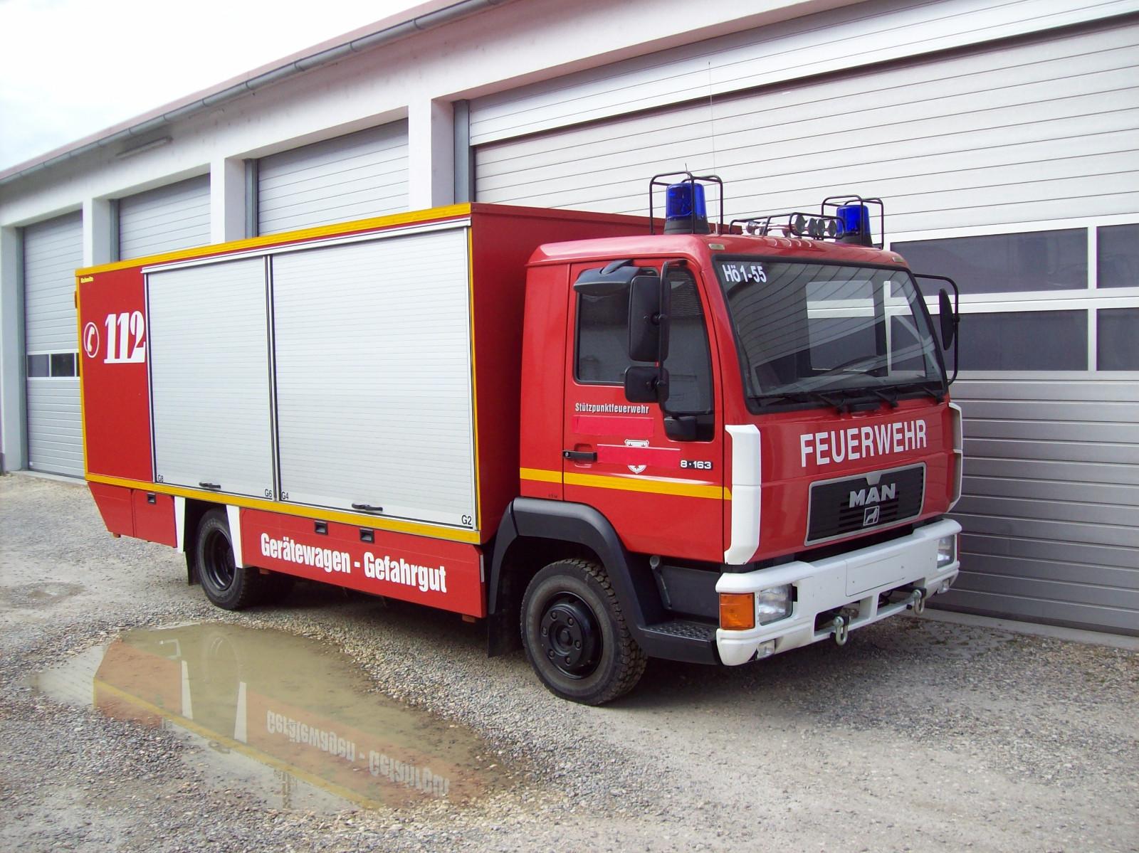 MAN 8.163 L2000 Feuerwehrfahrzeug GW G V-LKW