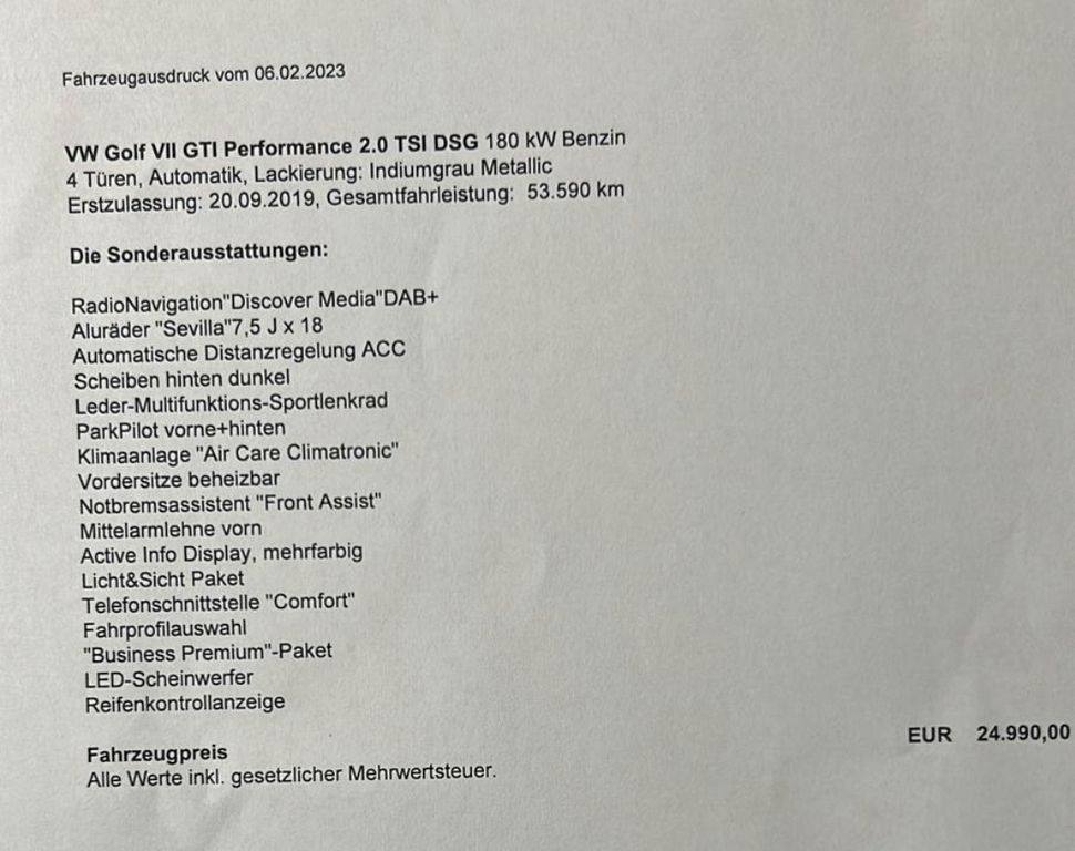 Image of Volkswagen Golf