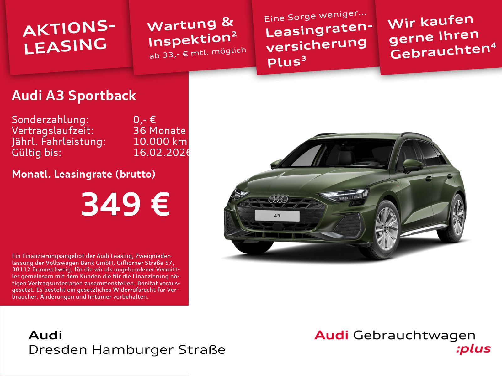 Audi A3 Sportback TFSI e S line 40 S tronic AHZV LED