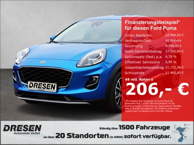 Ford Puma Titanium 1.0 Automatik/Navi/LED-Scheinwerfe