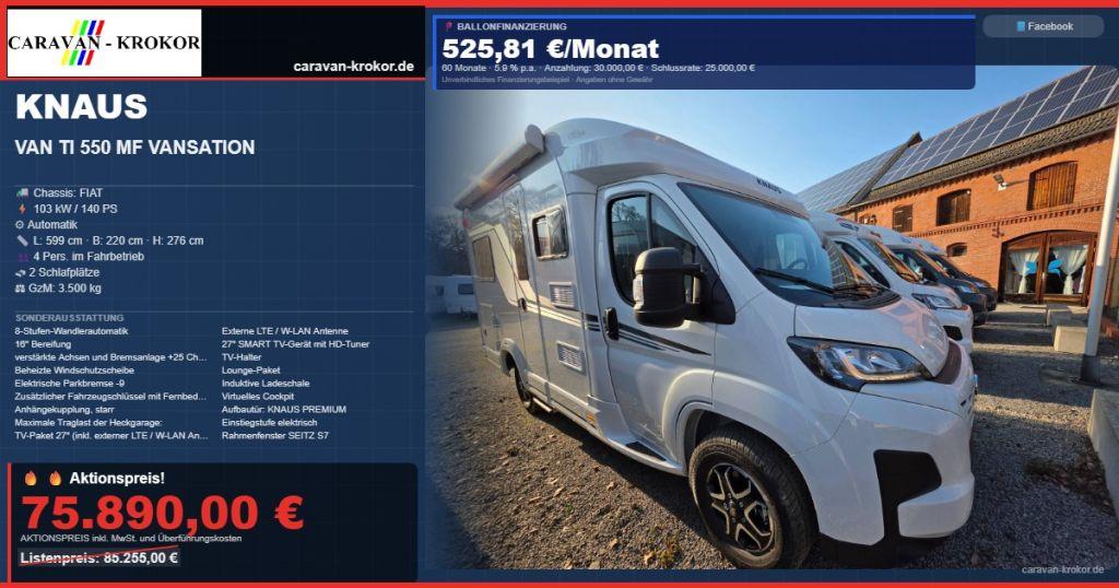 Knaus Van TI 550 MF VANSATION Mod. 2026