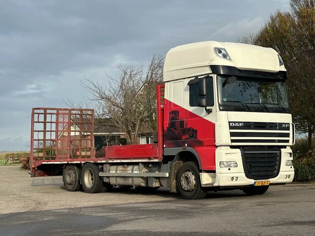 DAF XF 105.460 MASCHINE/FAHRZEUG TRANSPORTER RAMPEN!