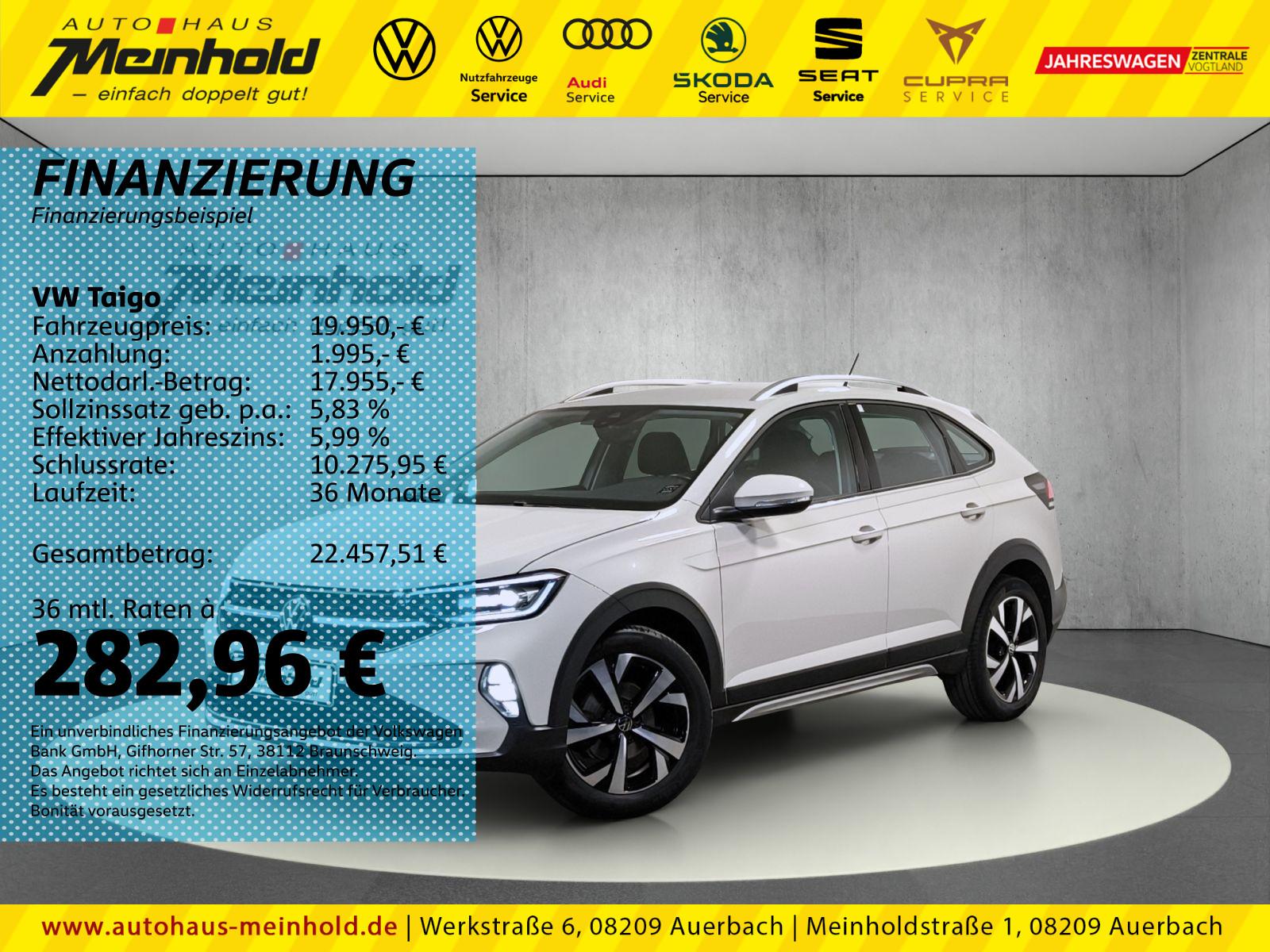 Volkswagen Taigo 1.5 TSI DSG Style, Matrix, Alu 17"