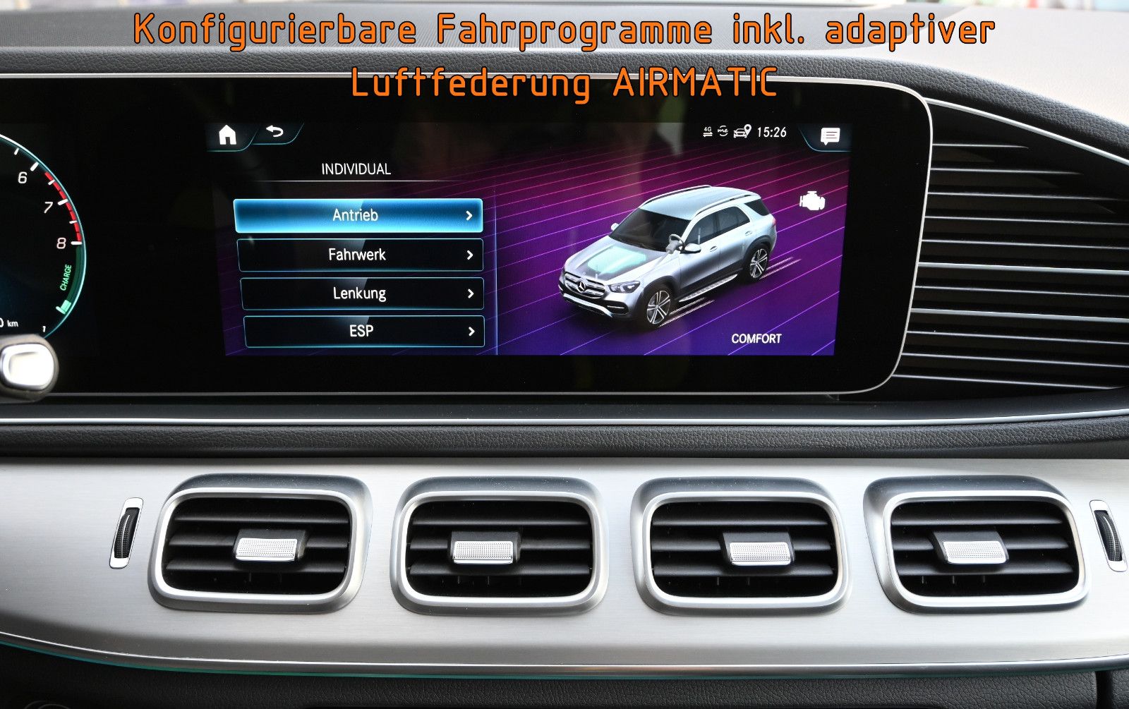 Fahrzeugabbildung Mercedes-Benz GLE 350 e 4M AMG °ACC°AHK°AIRMATIC°360°4-ZONEN