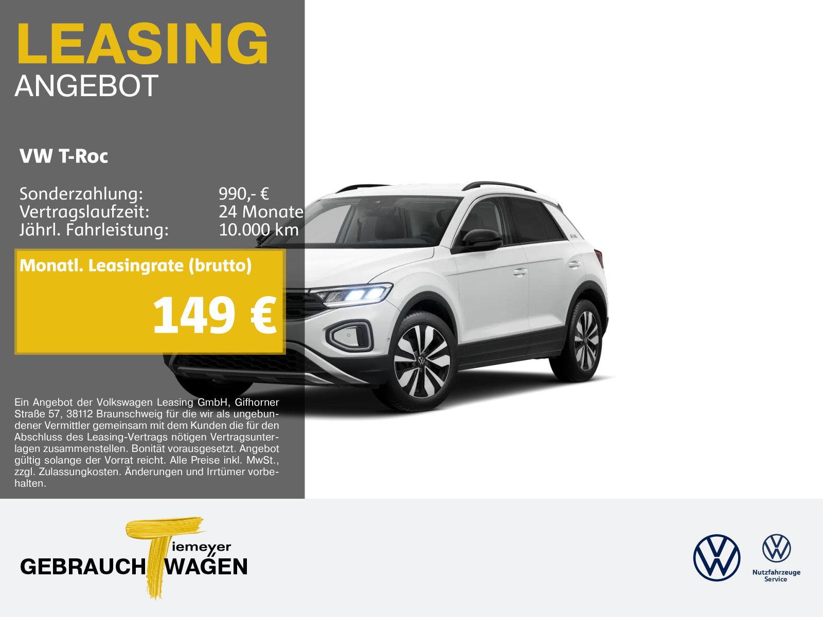 Volkswagen T-Roc 1.0 TSI GOAL NAVI LED ASSIST APP-CON
