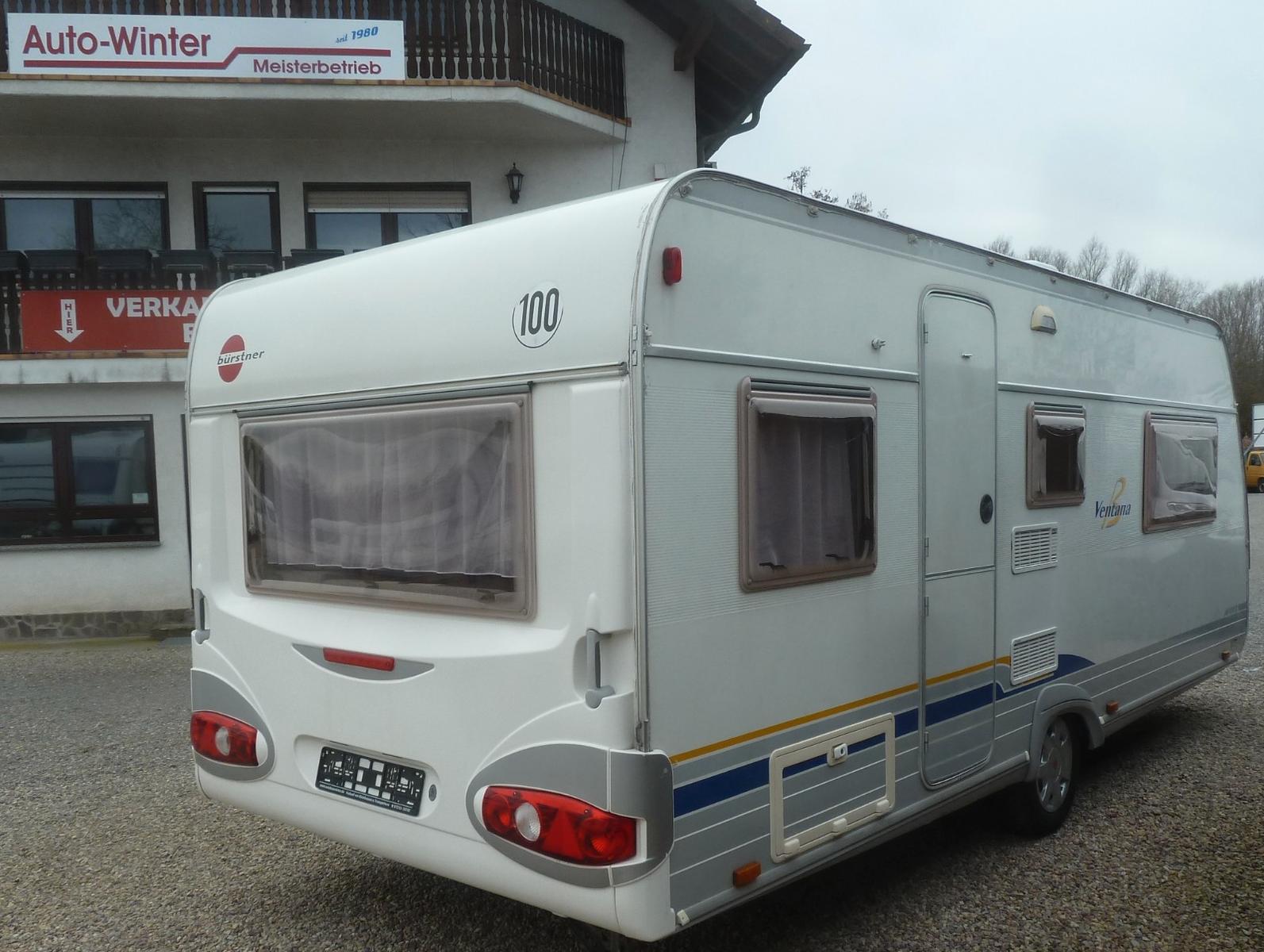 Bürstner 490TS mit Queensbett, Vorzelt, Warmwasser, 1. Hd