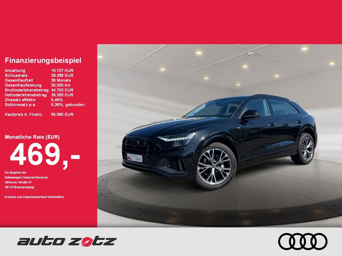 AUDI Q8 50TDI quattro tiptronic S Line,matrix,360,HUD