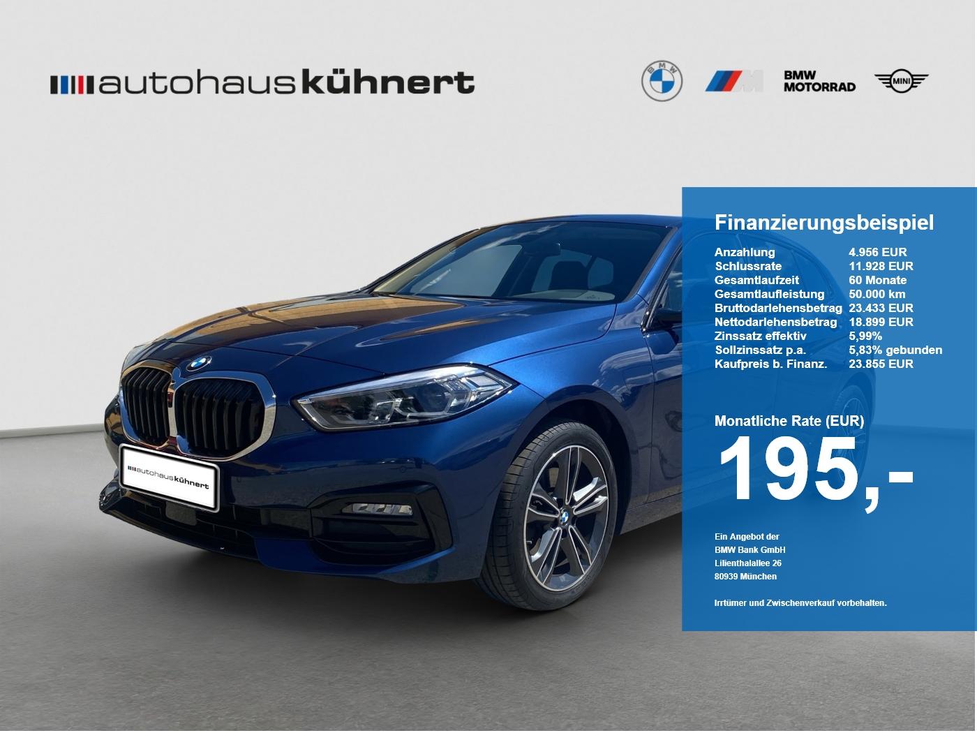 BMW 118i Sport Line LED SpurAss Navi WLAN