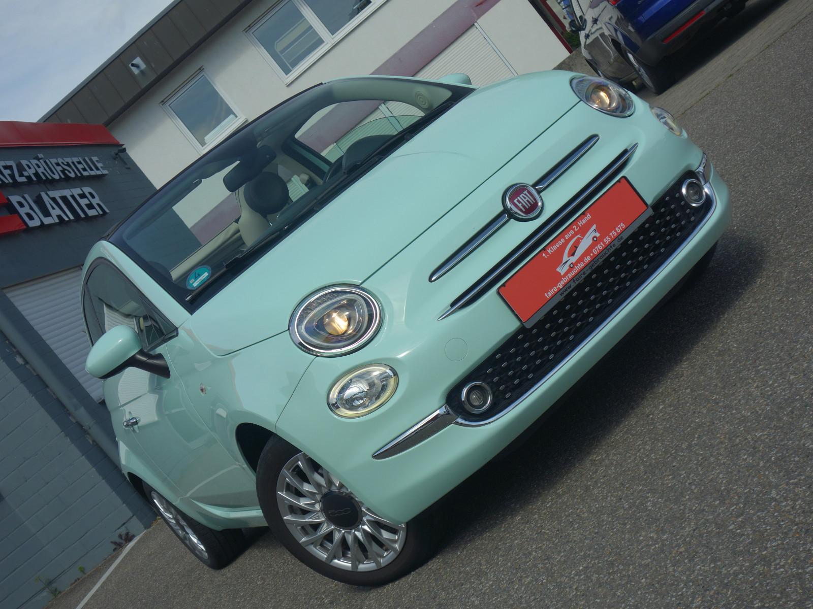 Fiat 500C Cabrio Lounge 8fach Klima Carplay