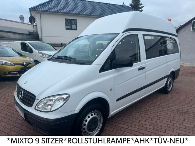 Mercedes-Benz VITO HOCH&LANG*MIXTO 9 SITZE*ROLLSTUHLRAMPE*TÜV*