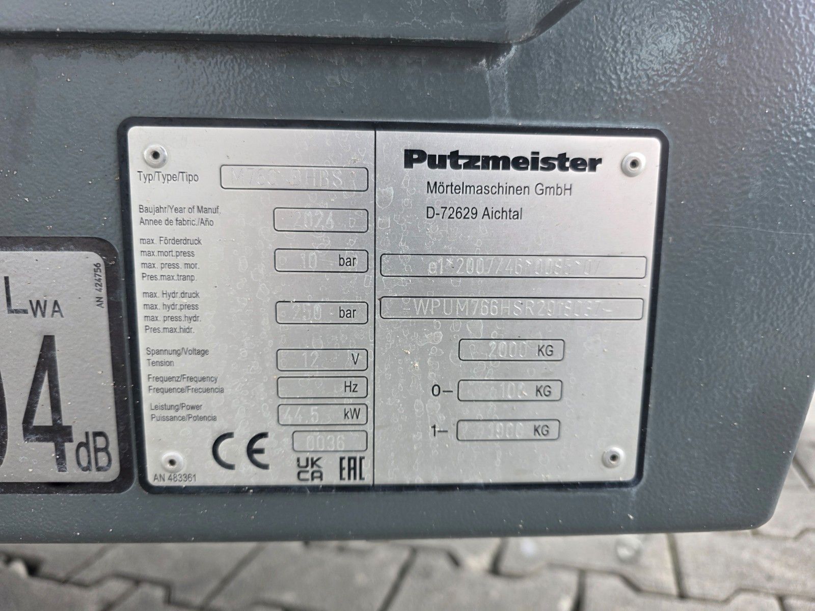 Fahrzeugabbildung Andere Putzmeister Mixokret M760 DHBS BetonEstrichpumpe