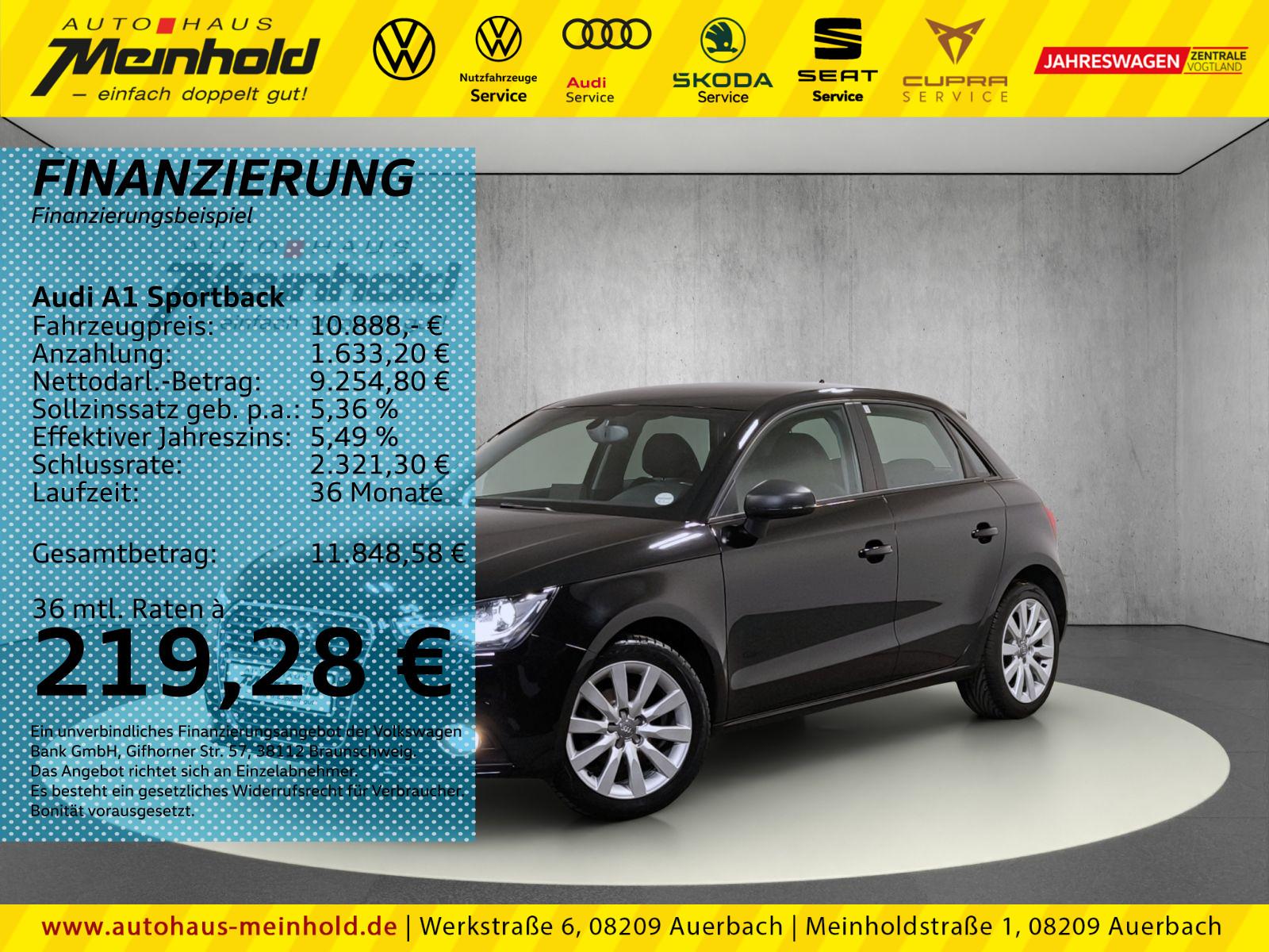 Audi A1 Sportback Ambition 1.2 TFSI, Xenon, Navi, EPH