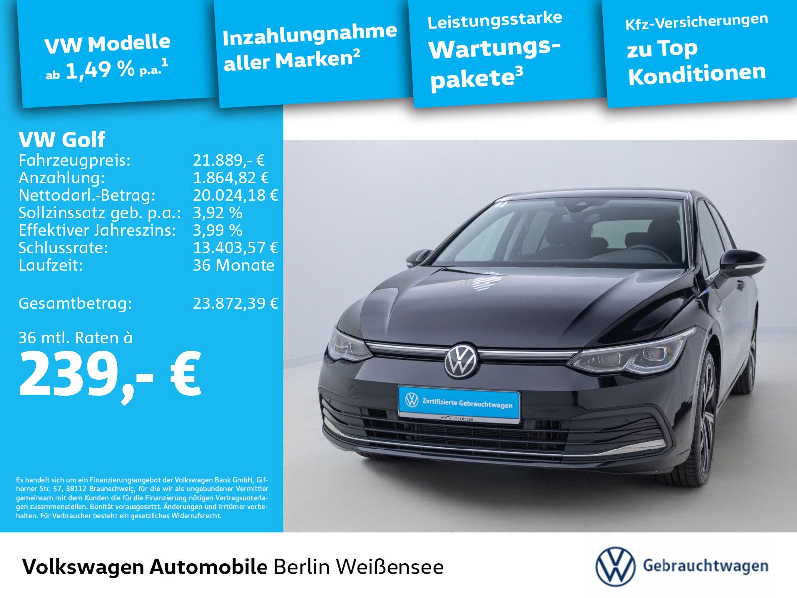 Volkswagen Golf VIII 1.5 eTSI Style*DSG*MATRIX*RFK*APP* imagem 2