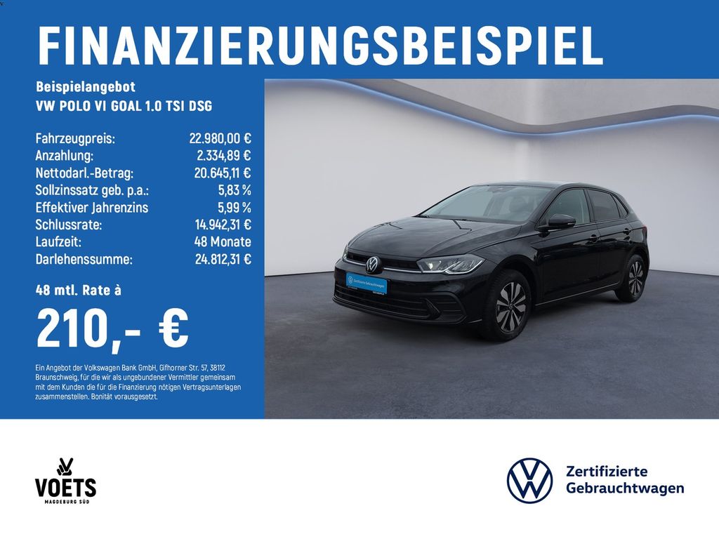 POLO VI GOAL 1.0 TSI DSG LED+NAVI+ACC+APPLE CARP