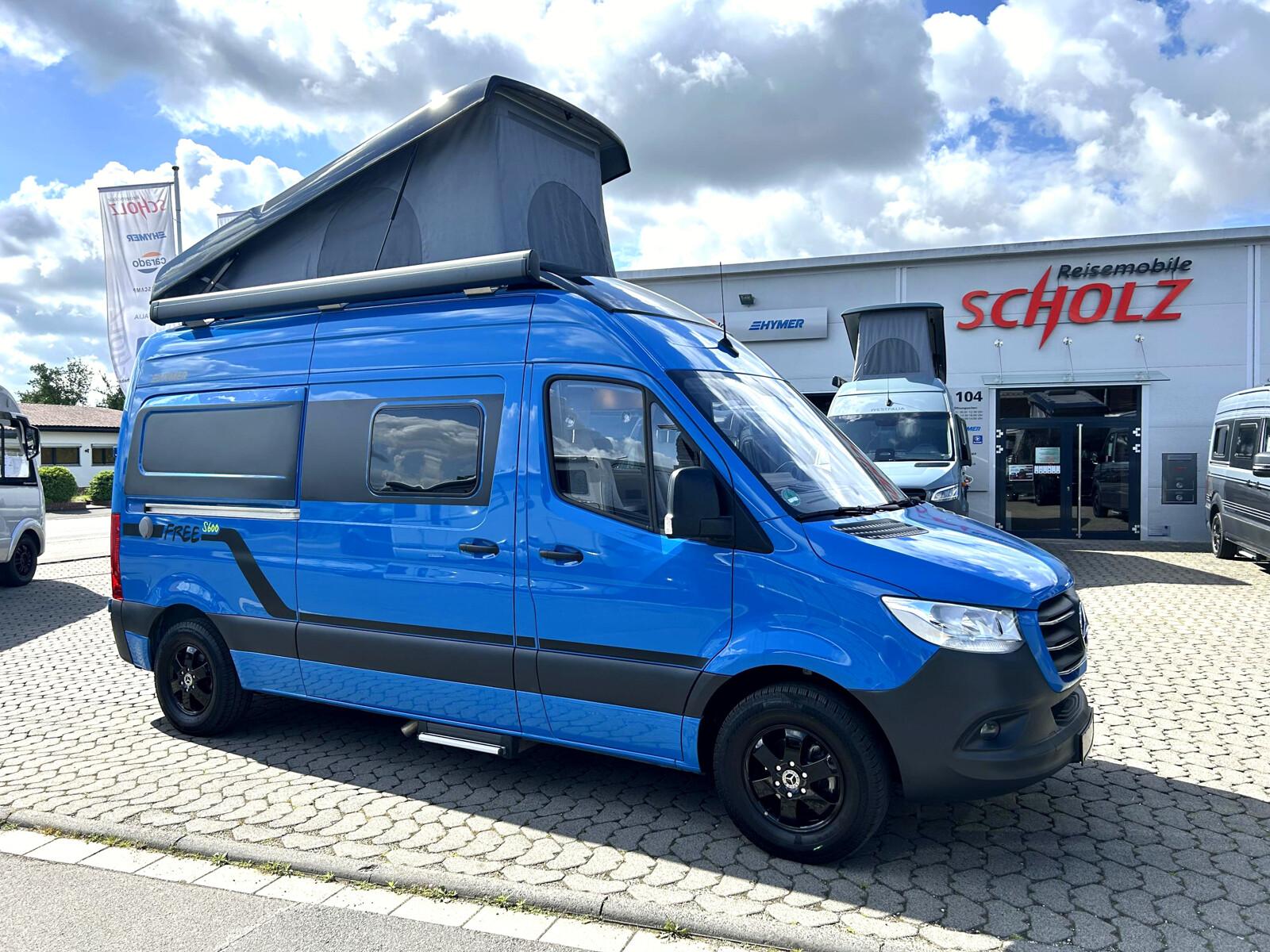HYMER / ERIBA / HYMERCAR Free S Blue Evolution Mercedes Aufstelldach*Dies