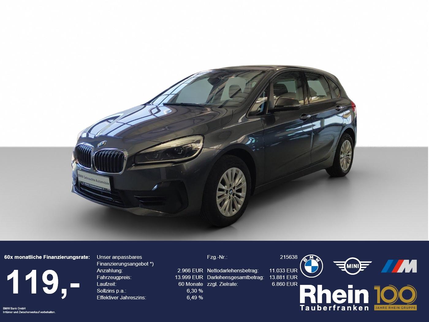 BMW 218i Active Tourer LED/NAVI/PDC/TEMP/SH/H-Klappe