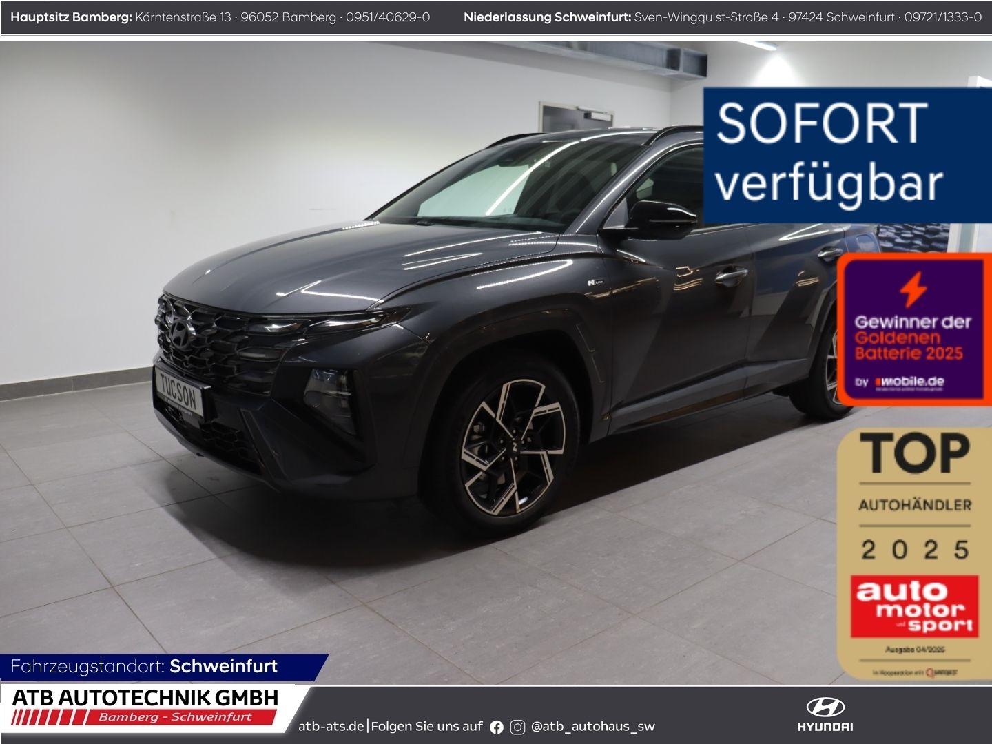 Fahrzeugabbildung Hyundai Tucson MY27 N-Line X 1.6 T-GDI 150 PS 7-DCT 2WD