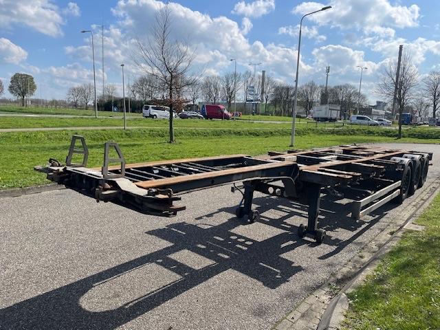 Schmitz Cargobull container, 3-achsen, ausziehbar, scheibebremsen