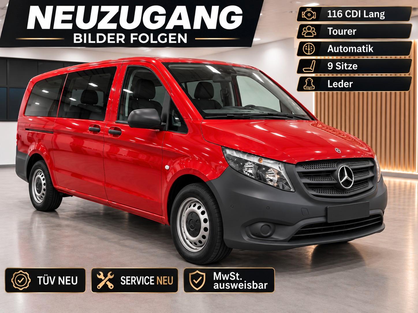 Mercedes-Benz Vito Tourer 116 CDI Lang,1H,9Sitze,Leder,Mwst