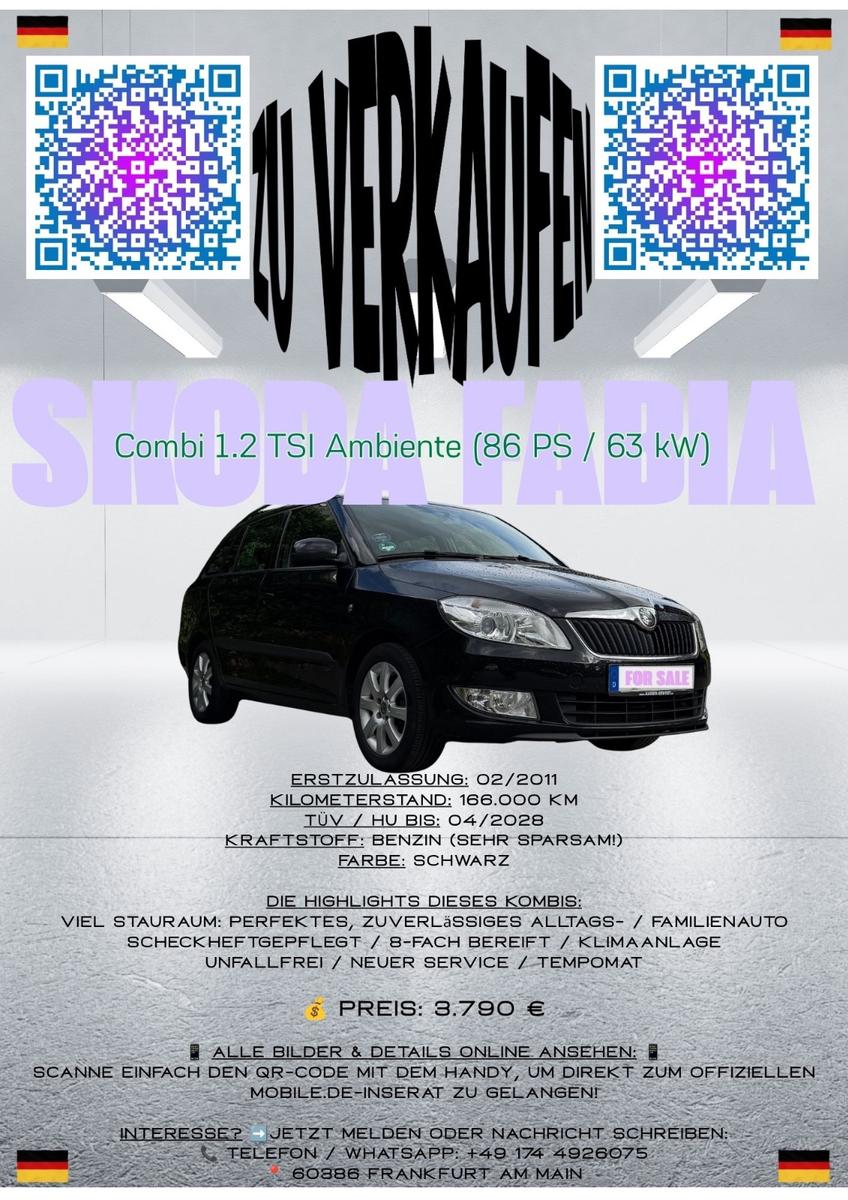Skoda Fabia Kombi | TÜV 04/2028 | Unfallfrei |8xReifen