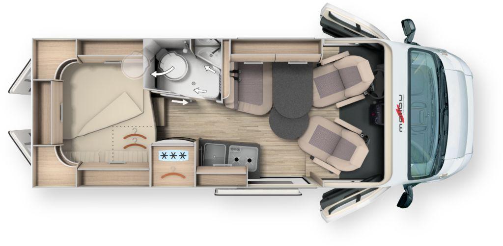 Malibu Van Comfort 600 DB charming GT skyview Auto./Auf