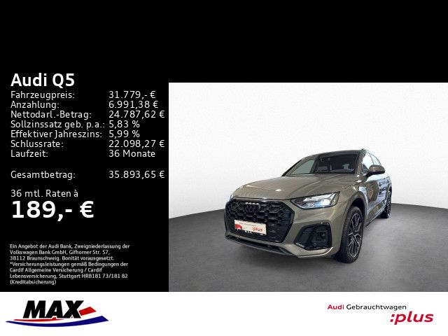 Q5 40 TFSI QUATT S LINE +LED+OPTIK+VCP+NAVI+ALU+