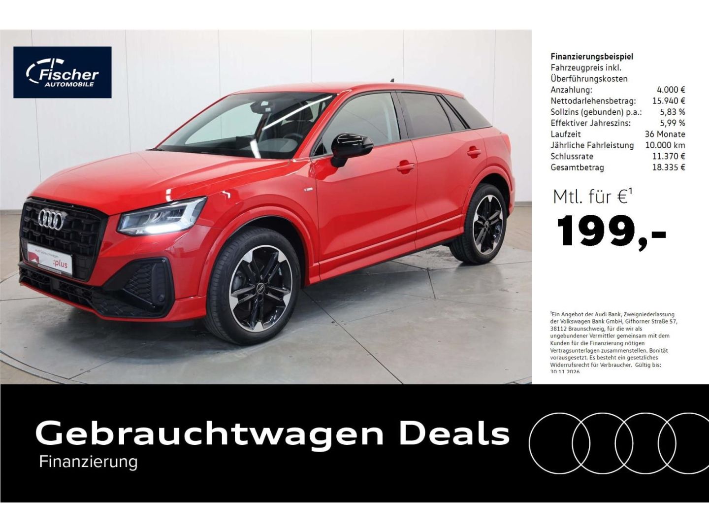 Audi Q2 30 TFSI S line 18''/SH/GRA/ele.Heckkl./PDC