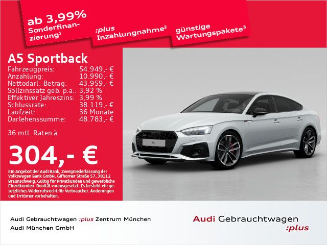 Audi A5 Sportback 40 TFSI qu. S tronic 2x S line Pano